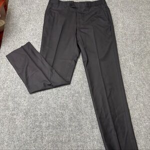 ermenegildo zegna black wool/silk mems dress pants sz 7- 52R